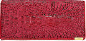 Жіночий гаманець з тисненням крокодила Banyanu червоний