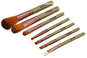 Кисті для макіяжу Kylie 7 шт набір кистей пензлика 7шт Bronze