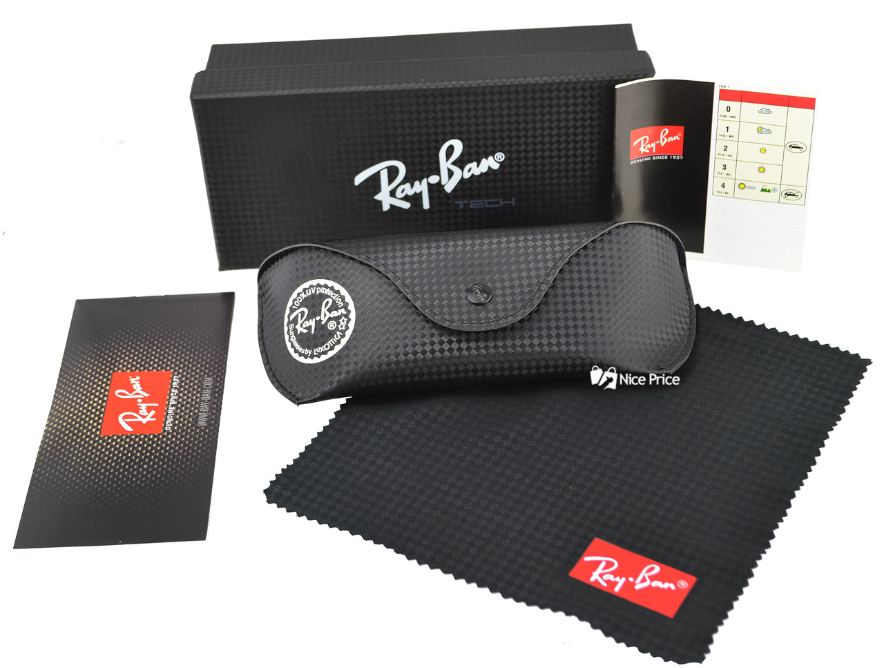 Чохол для окулярів Ray Ban Tech Black + комплект