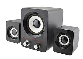 USB колонки для ПК комп'ютерні колонки 2.1 Yido YD-25 Black