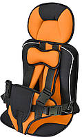 Дитяче безкаркасне автокрісло з подушкою під підборіддя AAG G743 Orange