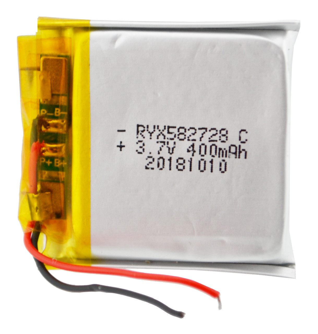 Универсальный аккумулятор 3.7V 582728 400mAh 29х27х6 мм