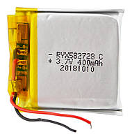 Универсальный аккумулятор 3.7V 582728 400mAh 29х27х6 мм