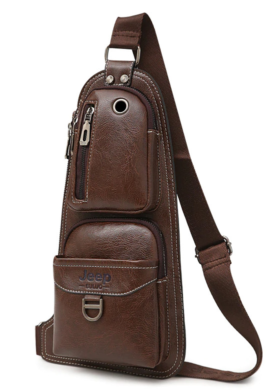 Сумка-рюкзак на ремені через плече Jeep 1941 Brown (7139)