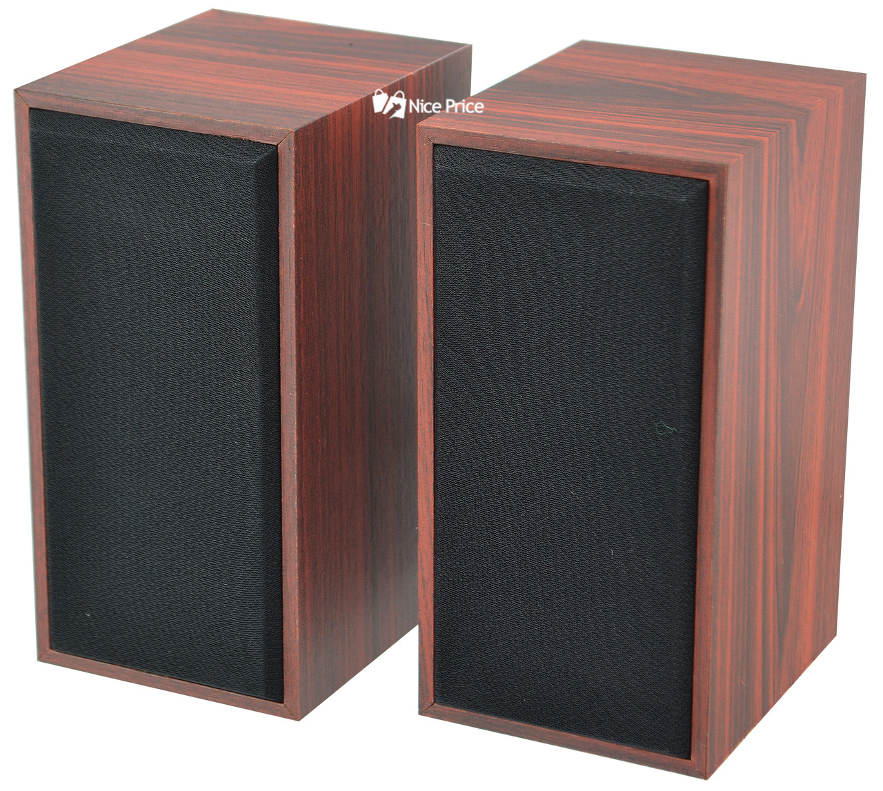 Комп'ютерні дерев'яні колонки 2.0 FT-101 Red Wooden (2820)