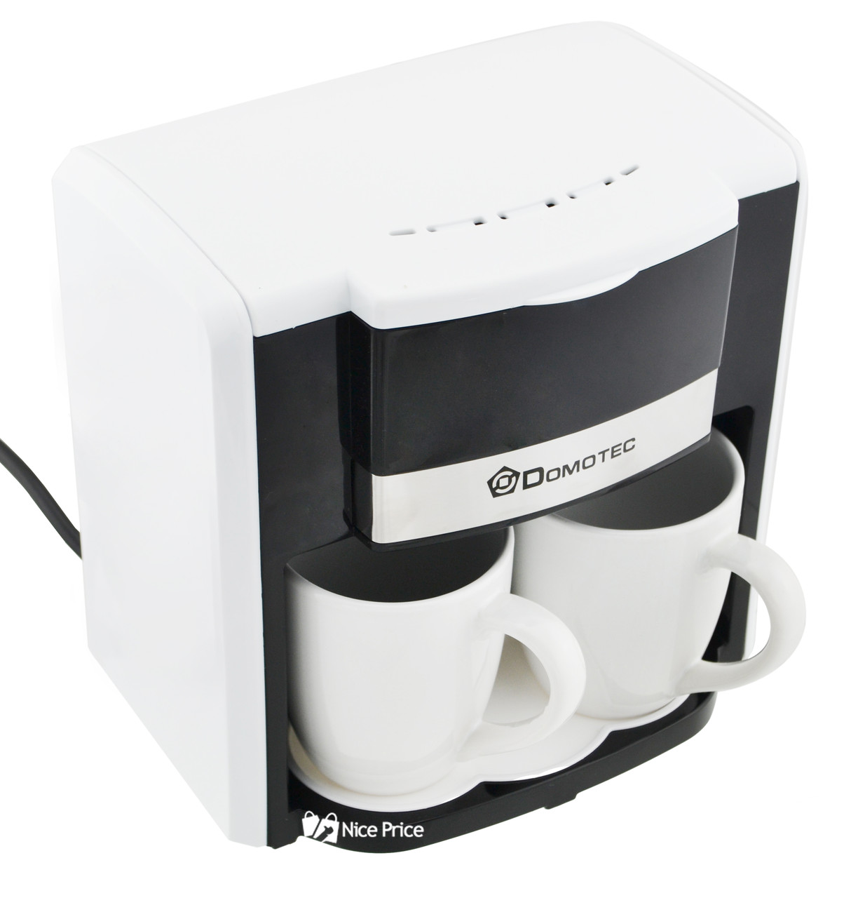 Крапельна кавоварка DOMOTEC MS-0706 + 2 чашки White