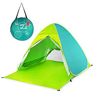 Самораскладная двомісна пляжна намет 1" з дверима Green + Чохол