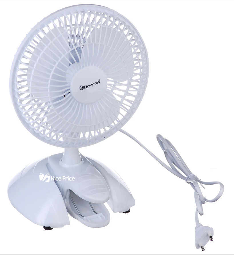 Настольный вентилятор Domotec МS-1623 White (5104)