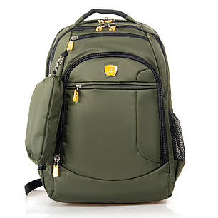 Рюкзак спортивний шкільний для хлопчика підлітковий 45*34 см Power In Eavas 5143 хакі зелений, фото 2