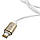 Магнітне зарядний пристрій для Iphone Lightning DM-M12 Gold|White, фото 3