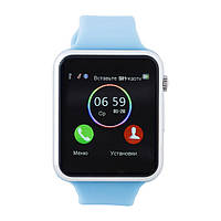 Розумний годинник телефон Smart Watch A1 Blue