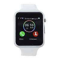 Розумний годинник телефон Smart Watch A1 White