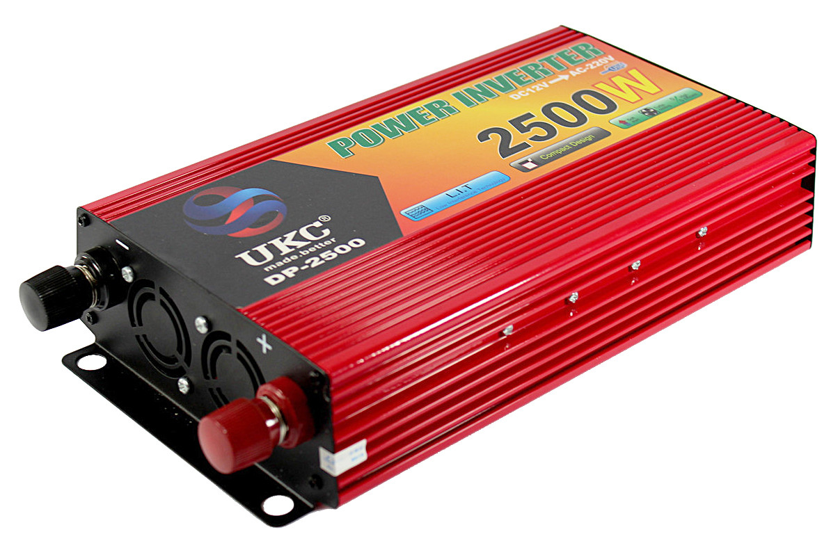 Перетворювач напруги(інвертор) 12-220V 2500W UKC DP-2500