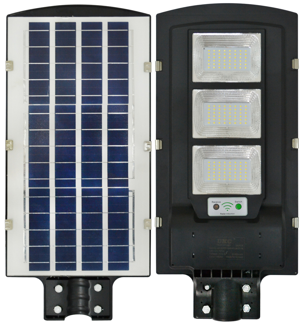 Світильник вуличний на сонячній батареї з датчиком руху UKC Solar Street Light 3VPP 135W (5623)