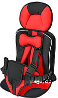 Дитяче безкаркасне автокрісло з подушкою під підборіддя AAG G743 Red