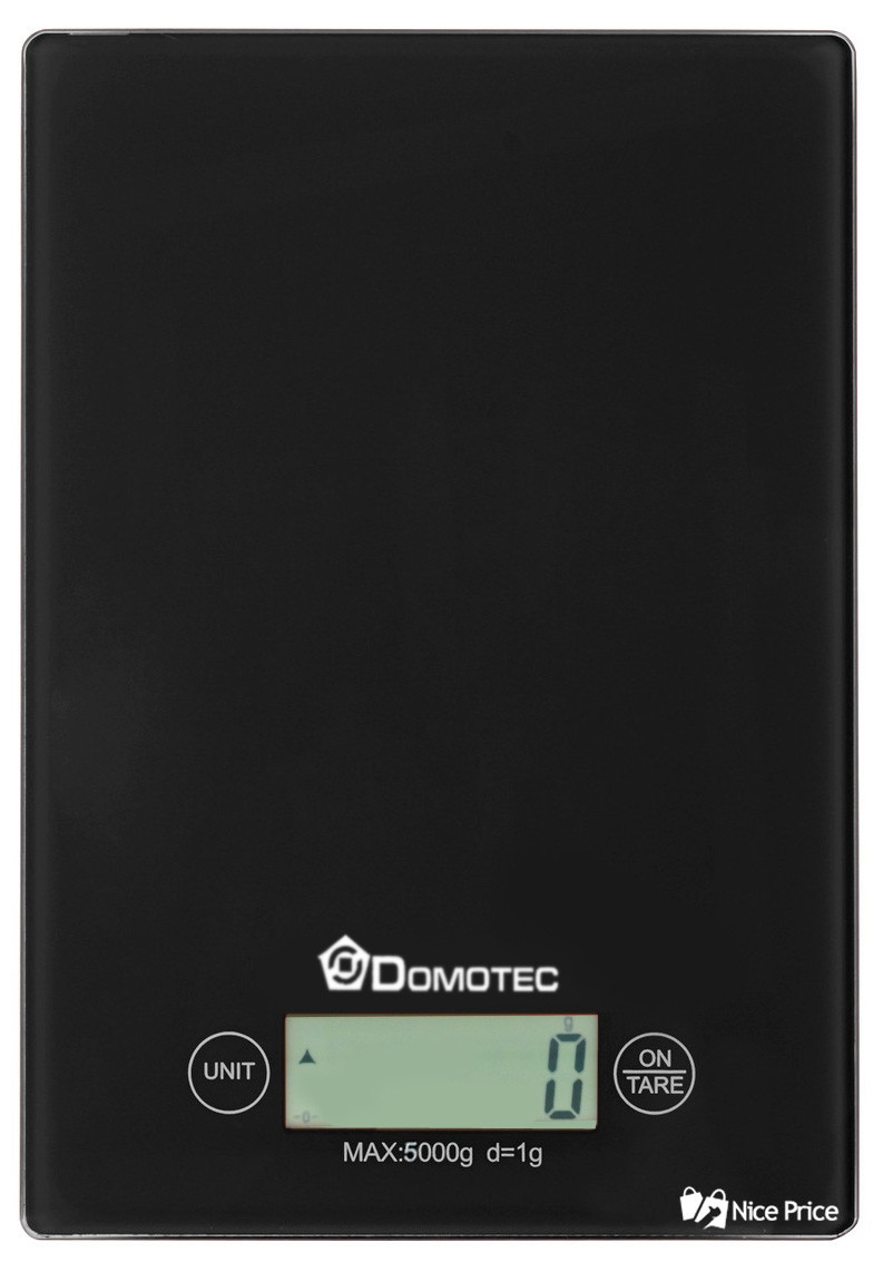 Електронні кухонні ваги на 5 кг Domotec CK-1912 Black (3273)