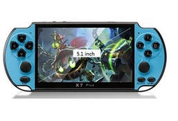 Ігрова портативна мульти-консоль PSP X9 (5,1 дюймів) з ТБ-виходом 7 в 1 (Чорний)