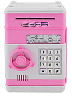 Дитяча скарбничка сейф Robot Bodyguard з відбитком пальця Pink (3475)