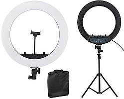 Кільцева LED лампа діаметром 45см з пультом і 3 держателями JL-F348 (7329)