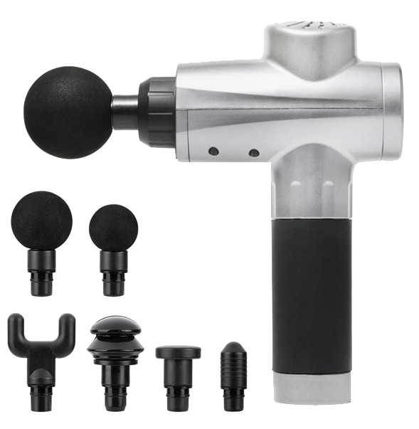 Акумуляторний портативний ручний масажер для тіла Fascial Gun KH-320 Black (WJ5)