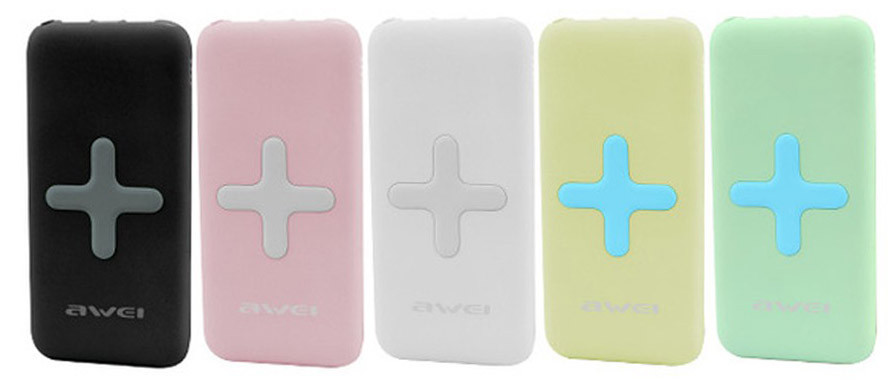 Зовнішнє зарядний пристрій Power Bank AWEI P98K з бездротовою зарядкою (Мікс) (5020)