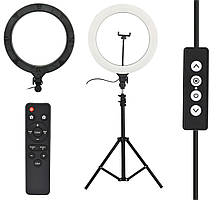 Кільцева LED лампа діаметром 38 см A390 з пультом (14321)