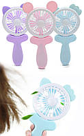 Акумуляторний ручний (настільний) міні вентилятор з вушками Handy Mini Fan CS1192