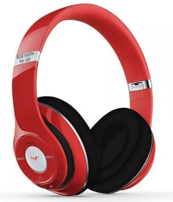 Навушники безпровідні bluetooth microSD Mp3 MDR TM 010S BT Red