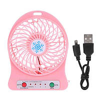 Акумуляторний настільний вентилятор xsfs-01 Pink