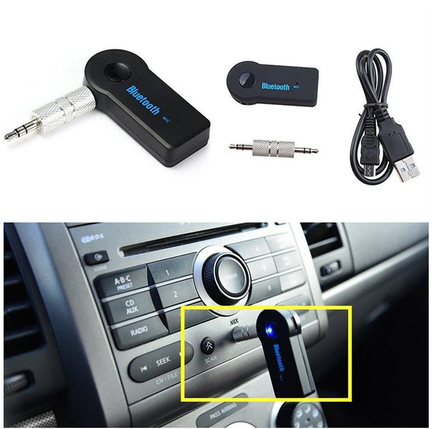 Аудио адаптер Bluetooth AUX 3.5 мм в автомобиль, ресивер для автомагнитолы - фото 1 - id-p1352882684