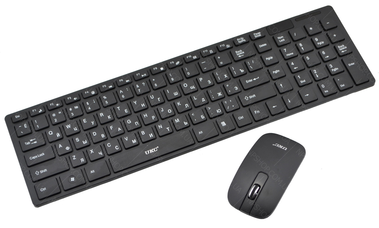 Російська бездротова клавіатура з мишкою UKC K06 Black (2230)