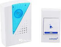 Беспроводной дверной звонок от розетки 220V Luckarm Intelligent A006 Blue (2789)