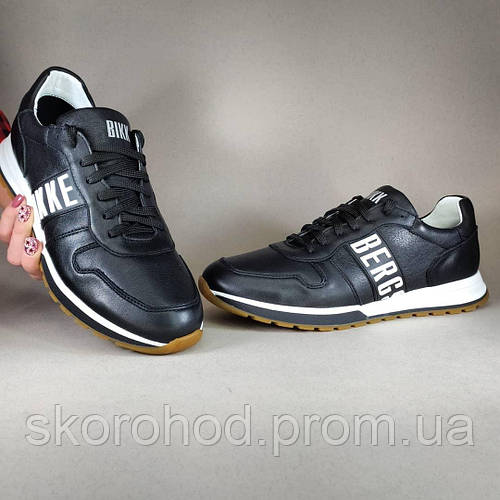 Купить Мужские кроссовки натуральная кожа Bikkembergs черный 40-45 р ...