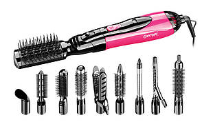 Фен-щітка Gemei GM-4835 10 в 1 1000W Pink (4641)
