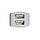 Авто Зарядний Пристрій Hoco Z23 2USB White Lightning, фото 6