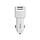 Авто Зарядний Пристрій Hoco Z23 2USB White Lightning, фото 9