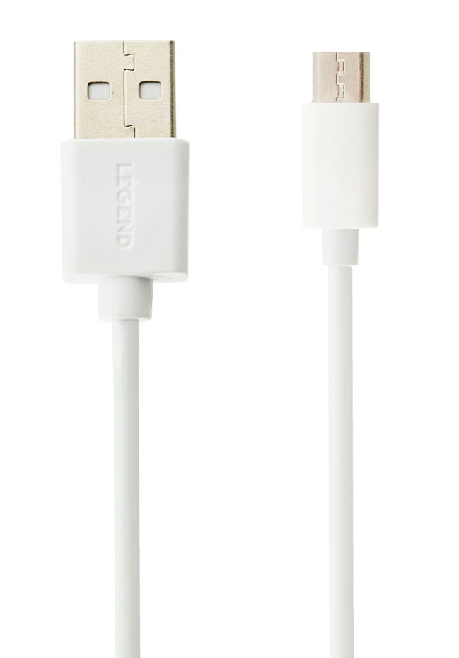 Кабель Legend LD-20 Micro USB 1 метра White (90565)