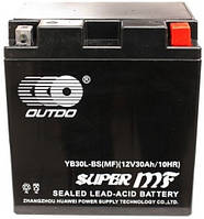 Кислотный Мото Аккумулятор Outdo (Аутду) YB30L-В Ca/Ca 12V 30AH