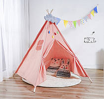Детская палатка Tipi Вигвам 110 см (Розовый)