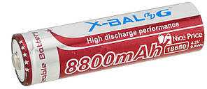 Акумулятор X-Balog Li-ion 4.2 V 18650 8800 mah (Purple) (2430)