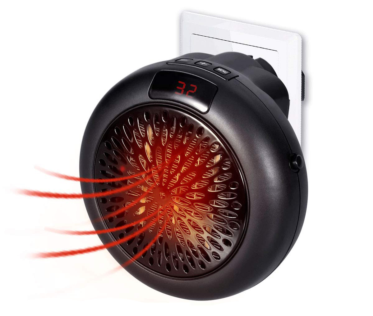 Термовентилятор (обігрівач) Warm Air Blower 900W з пультом Black