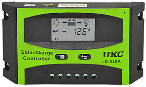 Сонячний контролер Solar controler 10A LD-510A UKC, контролер для сонячної батареї (2836)