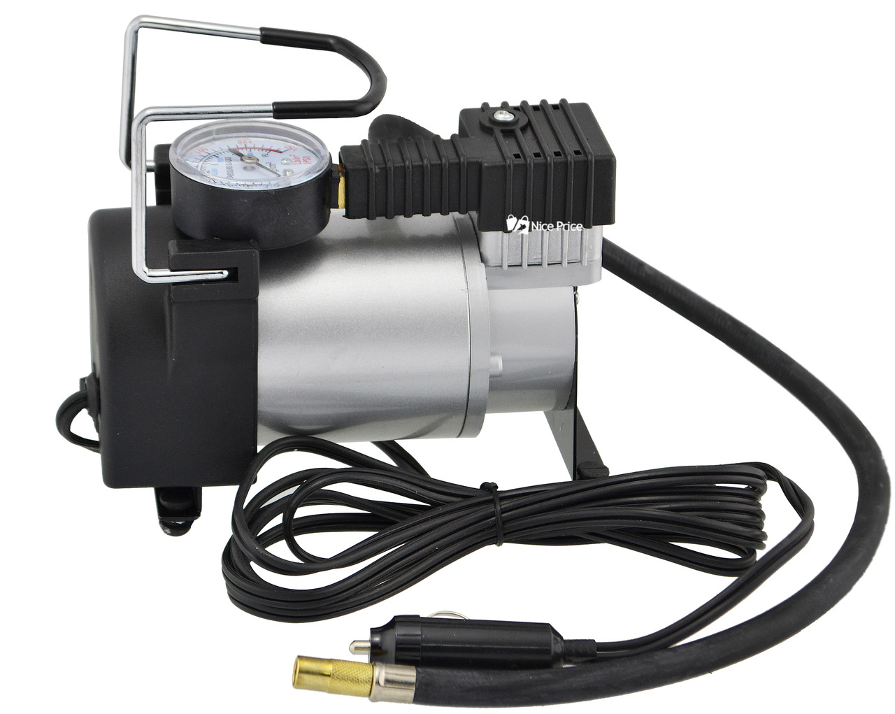 Автомобільний компресор Air Pump 80 PSI Silver (14077)