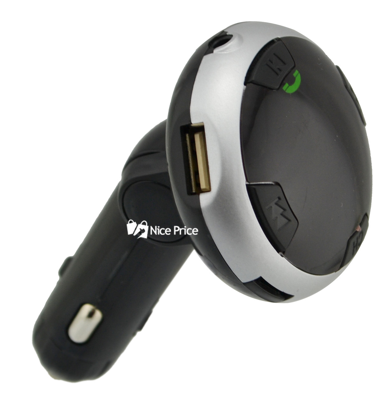 Автомобільний FM трансмітер MP3 MOD Q8 Bluetooth Silver (4525)