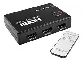 HDMI-перемикач Dellta SY-301 3 портів HDMI switch з пультом ДУ (3656)