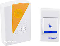 Беспроводной дверной звонок от розетки 220V Luckarm Intelligent A006 Orange (2789)
