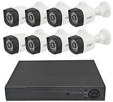 Комплект відеоспостереження UKC D001-8CH HD 1080P 3.6 мм 2 mp (8 камер) (5690)