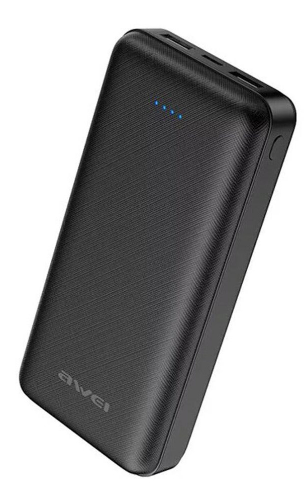 Зовнішній портативний акумулятор Power bank Awei P47K 20000mAh Black (112650)
