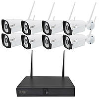 Комплект відеоспостереження бездротової 1080P UKC CAD-6678 WiFi на 8 камер (5519)