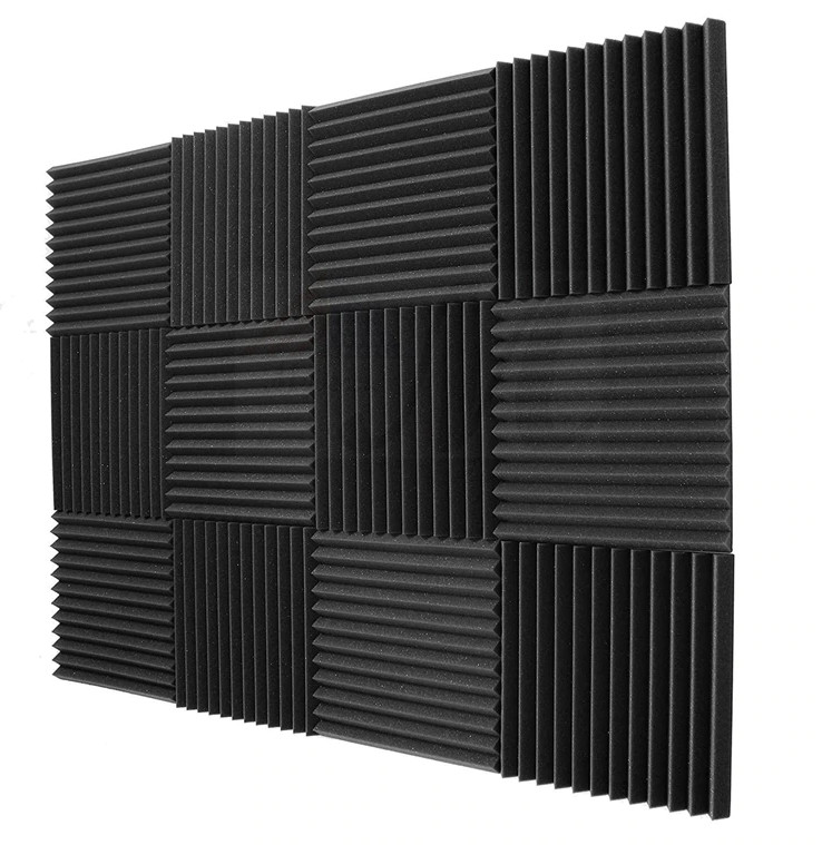 Акустичний поролон "Пила" 30х30 см Чорний графіт (12 панелей)